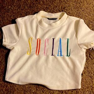 “Social” SHEIN crop top